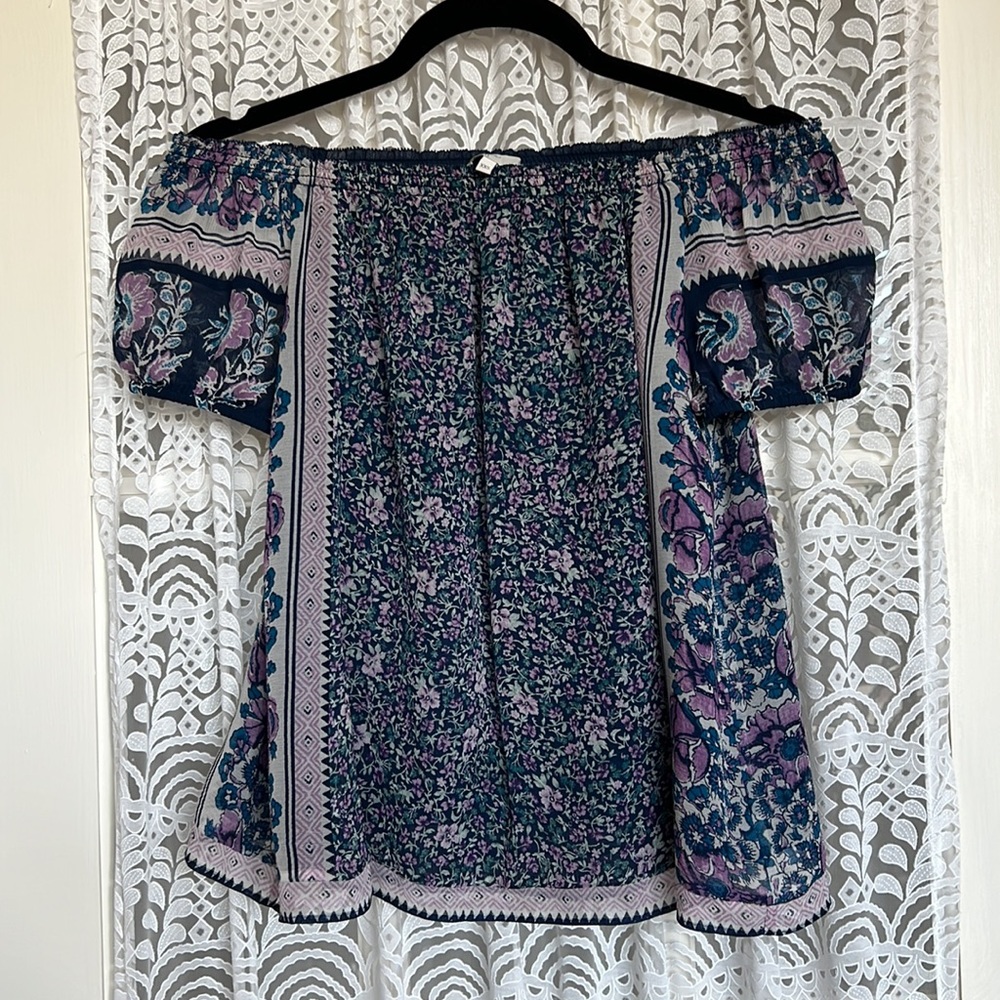 Joie off the shoulder printed top